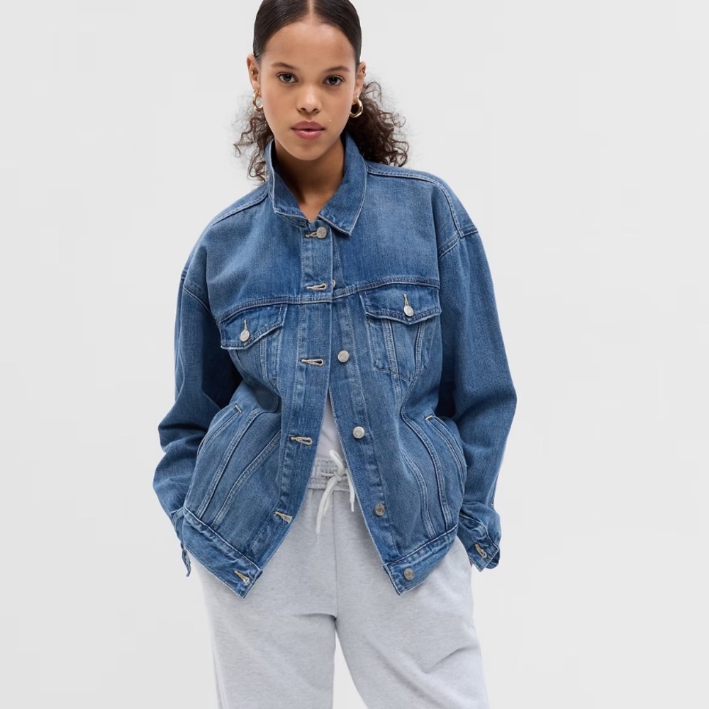 Gap Icon Oversized Denim Jacket, S